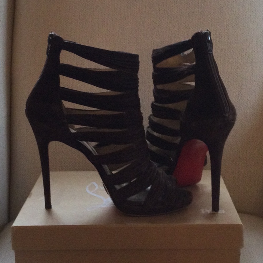 Christian Loubouin Suede Heels
